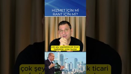 AKP İSTANBUL'U HİZMET İÇİN Mİ RANT İÇİN Mİ İSTİYOR? #shorts