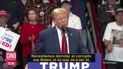 Necesitamos derrotar al corrupto de Joe Biden: Donald Trump