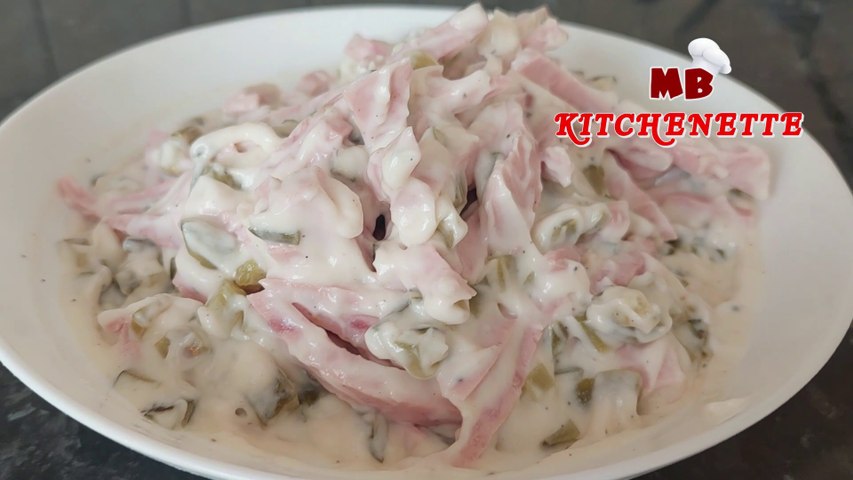 German Meat Salad – Fleischsalat!! Lets learn from Grandmother's Recipe!! Easy and tasty