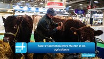 Face-à-face tendu entre Macron et les agriculteurs