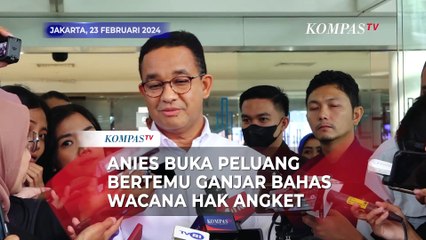 Jawaban Anies Saat Ditanya Peluang Bertemu dengan Ganjar