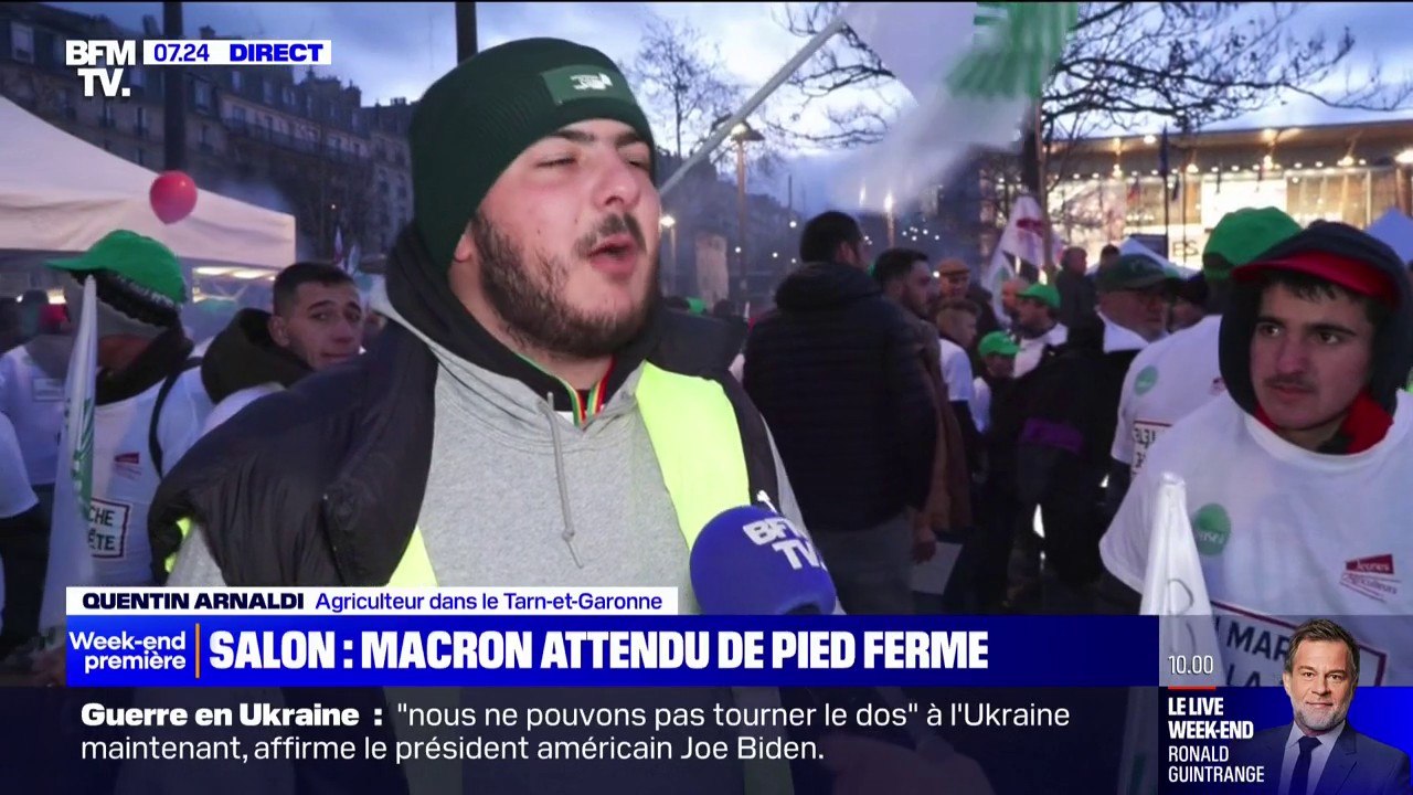 "Il ne faut pas qu'Emmanuel Macron rentre au Salon": devant le Salon de l'agriculture, de plus en plus d'agriculteurs attendent le chef de l'État