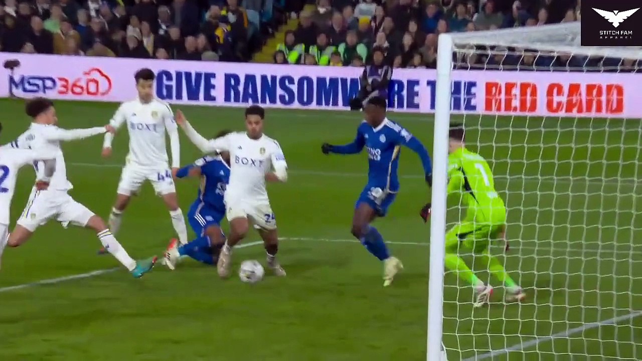 Leeds United vs Leicester City 3-1 Goals and  Highlights