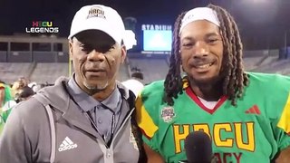 Jackson State's Safety John Huggins And Coach Bubba McDowell - HBCU Legacy Bowl Postgame Interview