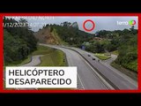 Câmera de rodovia pode ter registrado imagem de helicóptero desaparecido