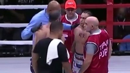 Popó vs Bambam em luta de boxe Nocaute arrasador