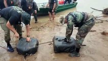 Intentaban cruzar el río Bermejo con más de 49 kilos de marihuana