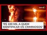 Havan tem estátua incendiada em Porto Velho (RO) e oferece recompensa para quem identificar autores