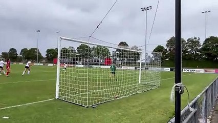 Mercedes McNabb hits the crossbar