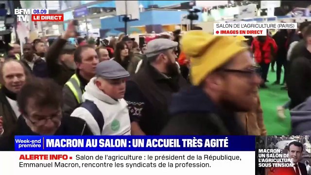 Salon de l'agriculture des tensions très vivres dès l'arrivée d'Emmanuel Macron