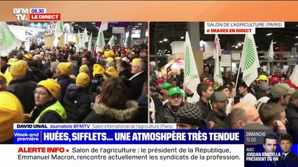 Huées, sifflets... une atmosphère déjà très tendue au Salon de l'agriculture