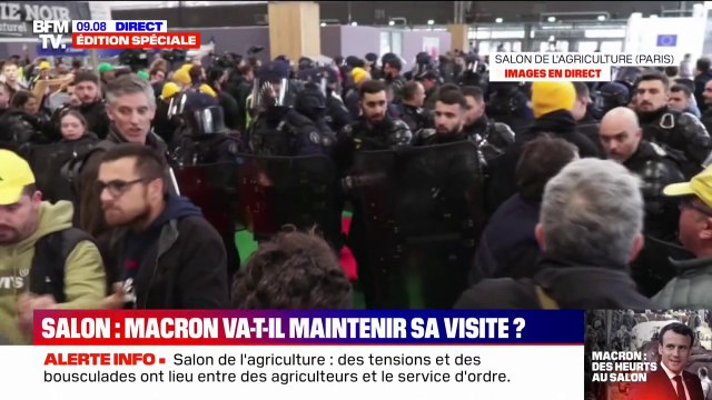 Face aux tensions, des gazs lacrymogènes utilisés au milieu du salon de l'agriculture