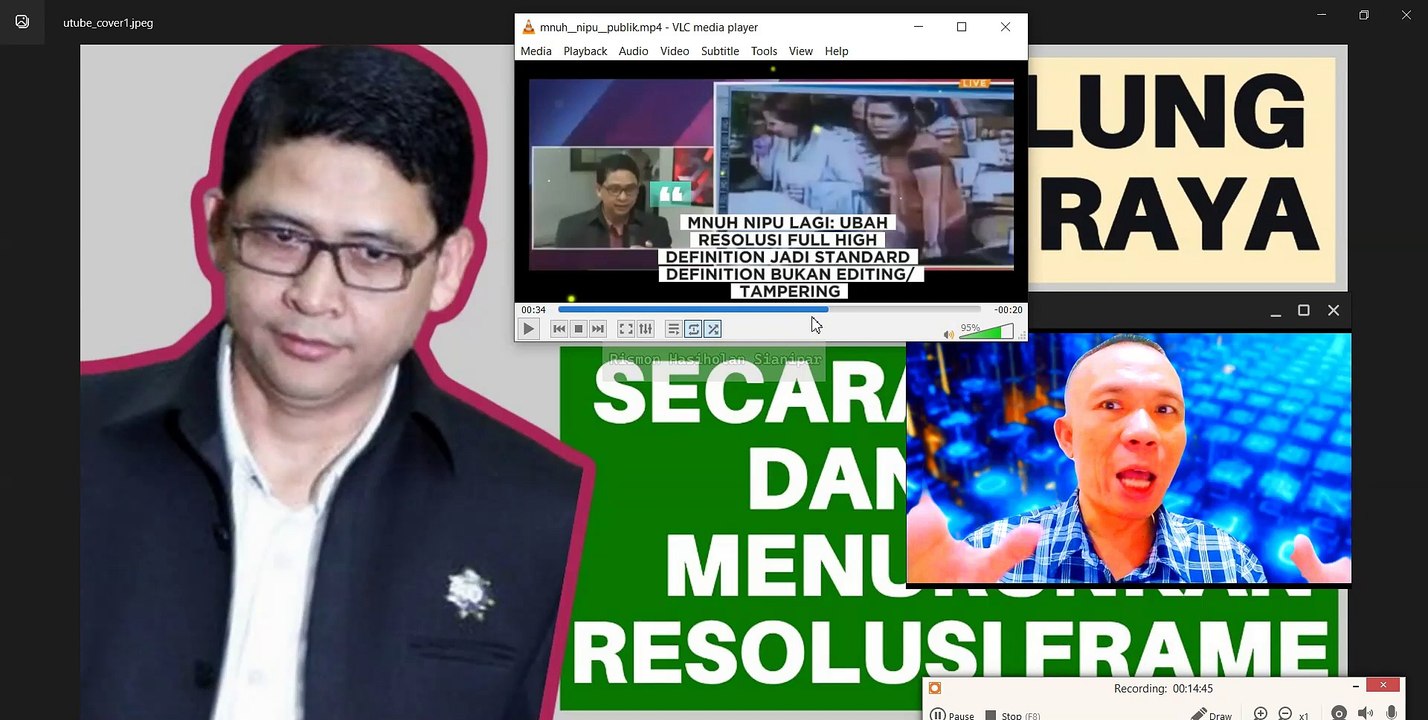 SECARA BRUTAL DAN BARBAR MENURUNKAN RESOLUSI FRAME: PENIPU ULUNG SEJAGAT RAYA MUHAMMAD NUH AL-AZHAR
