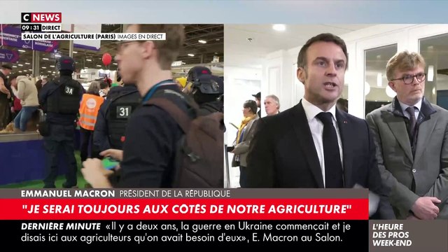 Salon de l'agriculture - Regardez la très grosse colère d'Emmanuel Macron face aux journalistes à propos des Soulèvements de la terre : Je ne les ai jamais invités ! J'ai voulu les dissoudre !