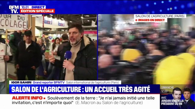 S'il reste au salon, ça ne pourra pas se passer correctement : la colère des agriculteurs après la prise de parole d'Emmanuel Macron