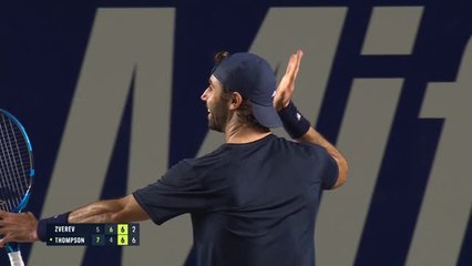 Los Cabos - Thompson sort le favori Zverev en trois manches