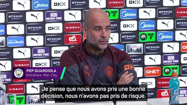 Guardiola : “Je ne sais pas si De Bruyne est à 100%”