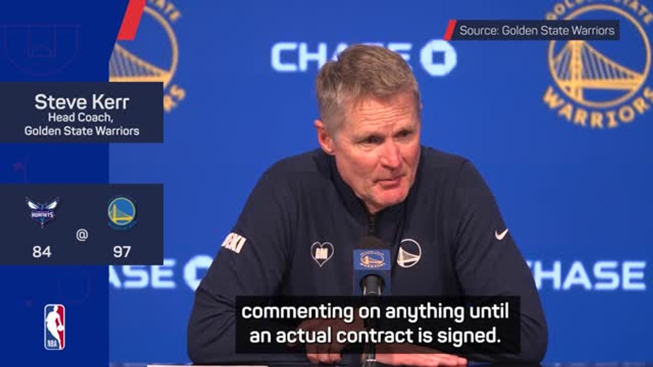 Kerr feeling 'really good' about Warriors futur...