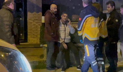 2 gencin yaralandığı kaza aksiyon kamerasında