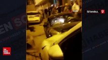 İstanbul'da ehliyetsiz ve alkollü sürücü park halindeki araçlara çarptı