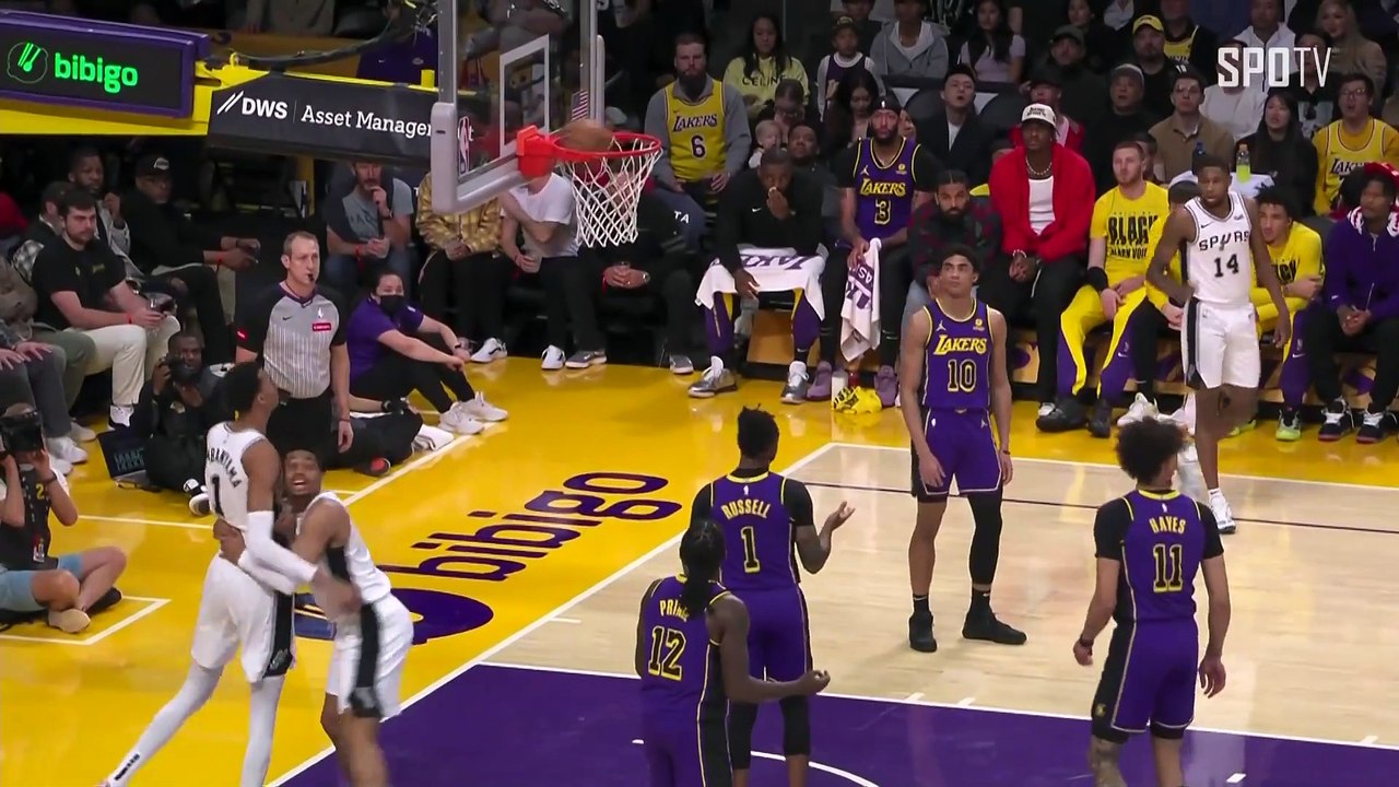 스포츠중계 씨유티비 [NBA] 샌안토니오 vs LA 레이커스 하이라이트 2024.02.24 (토) 1230