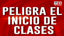 Peligra el inicio de clases: el lunes paro docente