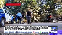 ¡Horror! En la cajuela de un carro, hallan muerto a hombre en Olanchito