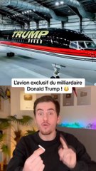 L’avion exclusif du milliardaire donald trump !