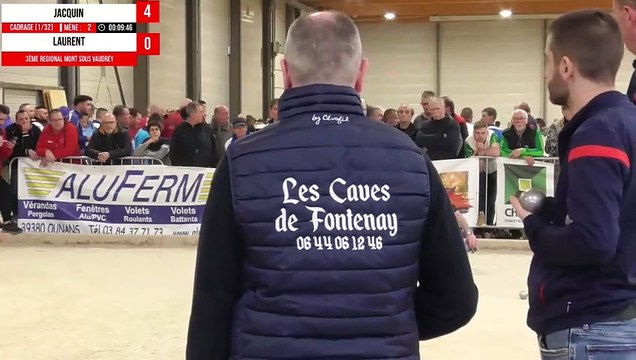 Mini Webtélé : Régional Hivernal Triplette 2024 de Mont-sous-Vaudrey - Pétanque au Boulodrome de Bans