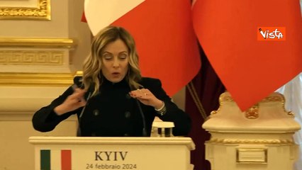 Meloni: Nostro sostegno all'Ucraina si nutre di fatti concreti