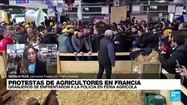 Informe desde París: granjeros franceses protestan en medio del Salón de la Agricultura