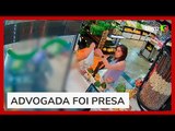 Vídeo mostra advogada suspeita de envenenar ex-sogro e a mãe dele comprando alimentos em Goiânia