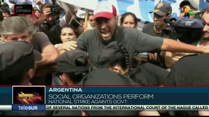 Argentina. Social organizations organize a national strike against the government