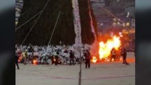 부산 송도달집축제 행사 중 폭발...인명피해 없어 / YTN