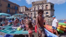 The Weekend Beach Walk in the Hot Summer at Naples Italy Gilrs With Bikini  #Italy, #Naples, #WeekendBeachWalk, #HotSummer, #GirlsWithBikini, #MediterraneanSea