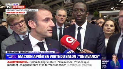 Agriculture: ce que propose le Rassemblement national "est un projet d'appauvrissement du pays", affirme Emmanuel Macron