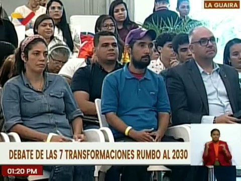 Vpdta. Delcy Rodríguez encabeza debate de las 7T en el edo. La Guaira