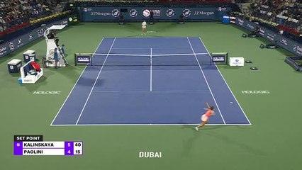 Dubaï - Paolini remporte une finale spectaculaire !