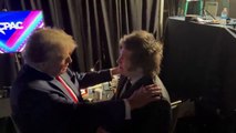 El emotivo abrazo entre Trump y Milei