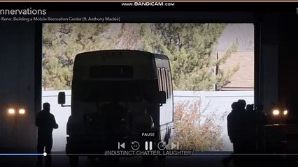 Jeremy Renner honks the van at Rory Millikin