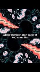 Allah Tumhari Har Takleef Ko Jaanta Hai #islam #allah #muslim #islamicquotes #quran #muslimah #allahuakbar #deen #dua #makkah #sunnah #ramadan #hijab #islamicreminders #prophetmuhammad #islamicpost #love #muslims #alhamdulillah #islamicart #jannah #instag