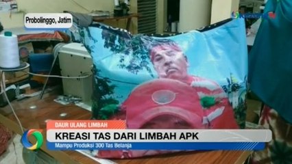 Kreatif, Ibu Rumah Tanggal Olah Sampah APK Jadi Tas Belanja