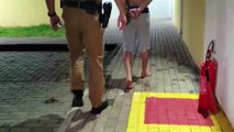 Vídeo mostra homem agredido mulher, enquanto criança chora; jovem foi preso