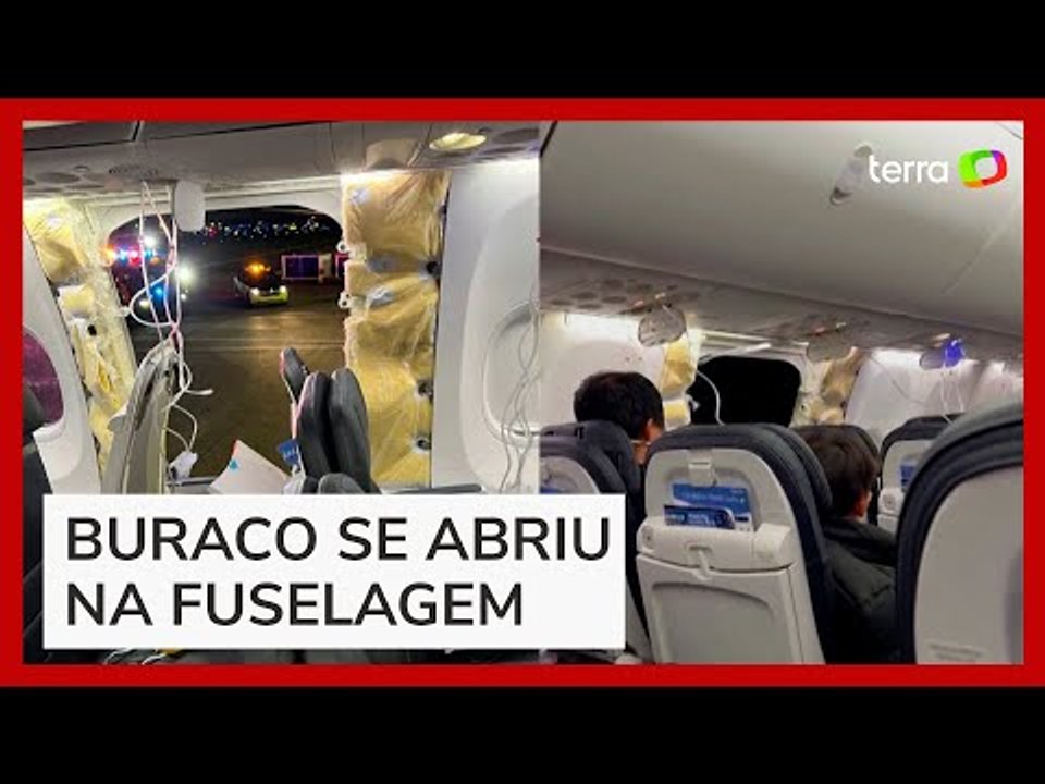 Avião voa 15 minutos após ter porta arrancada e faz pouso de emergência nos EUA
