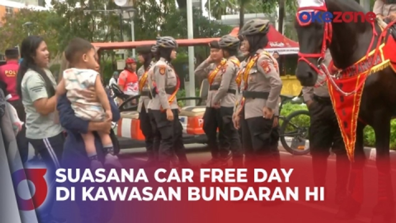 Warga Ramai Kunjungi CFD di Bundaran HI Minggu Pagi, Begini Suasananya