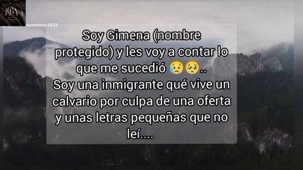 Gimena-historias de personas contandonos sus experiencias de forma anónimas conocelas ya!!