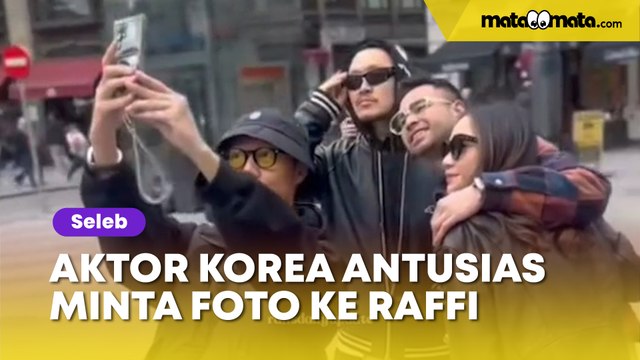 Geger! Aktor Korea Selatan Antusias Minta Foto Bareng Raffi Ahmad dan Nagita Slavina