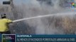 Guatemala: Bomberos continúan labores para sofocar incendio en Volcán de Agua