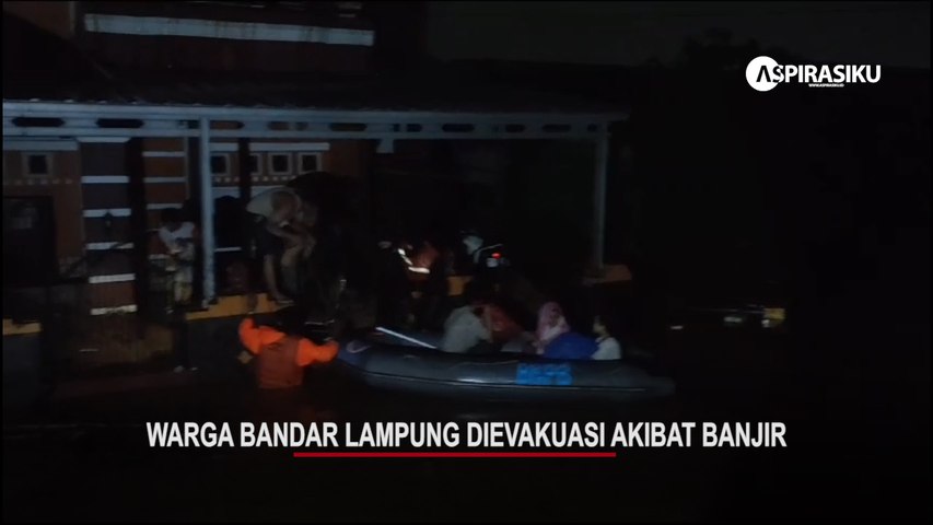 Banjir di Bandar Lampung, Balita dan Lansia Dievakuasi