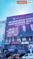 Ülkü ocakları Ayyüce Türkeş'i pankartla protesto etti: Adana'da ihanete geçit yok